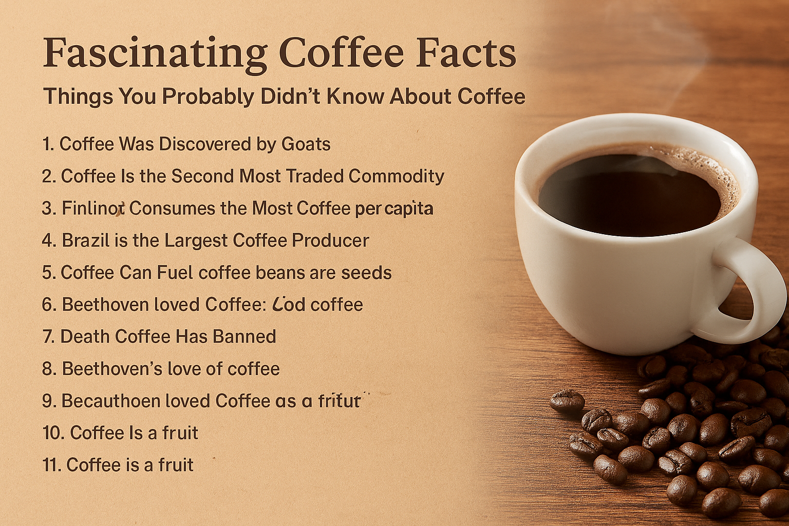 Fascinating Coffee Facts: Things You Probably Didn’t Know About Coffee