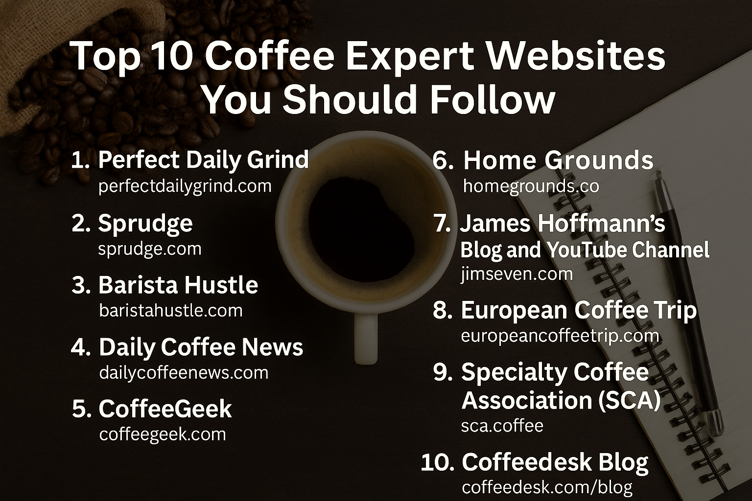 Top 10 Coffee Expert Websites You Should Follow